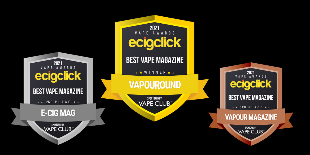 Ecigclick Vape Awards 2021 – e-cig mag élu 2e meilleur magazine de vape au monde