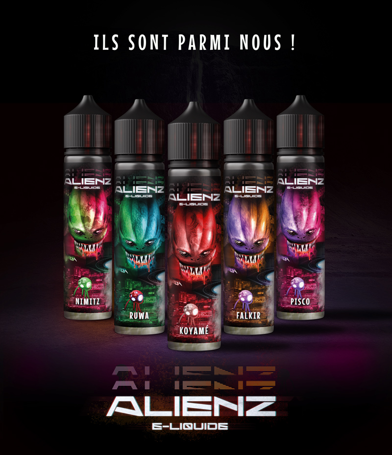 Nouvelle gamme de e-liquides ALIENZ… Ils sont parmi nous !
